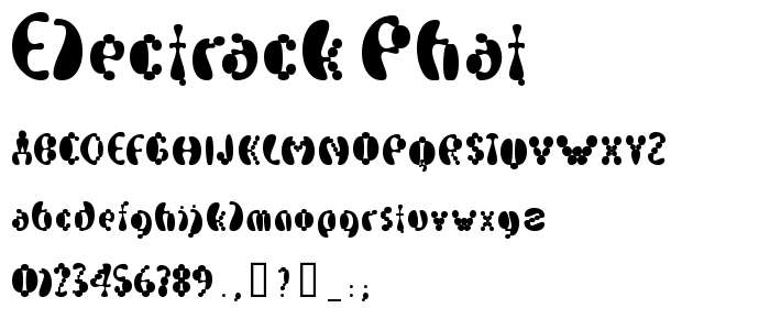 Electrack Phat font